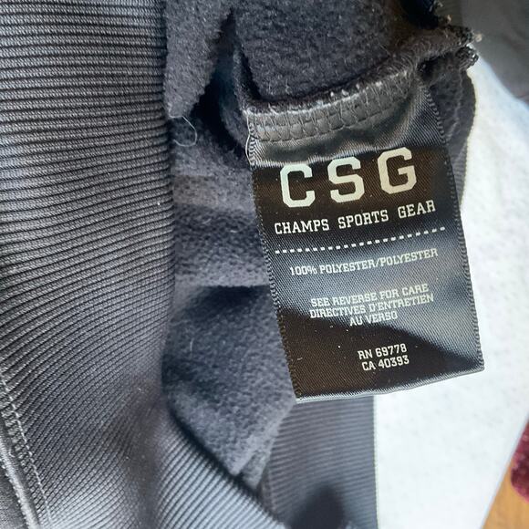 CSG Men’s Long Sleeve Hoodie Sweatshirt size S, Black, with Hand Warmer - Picture 7 of 9